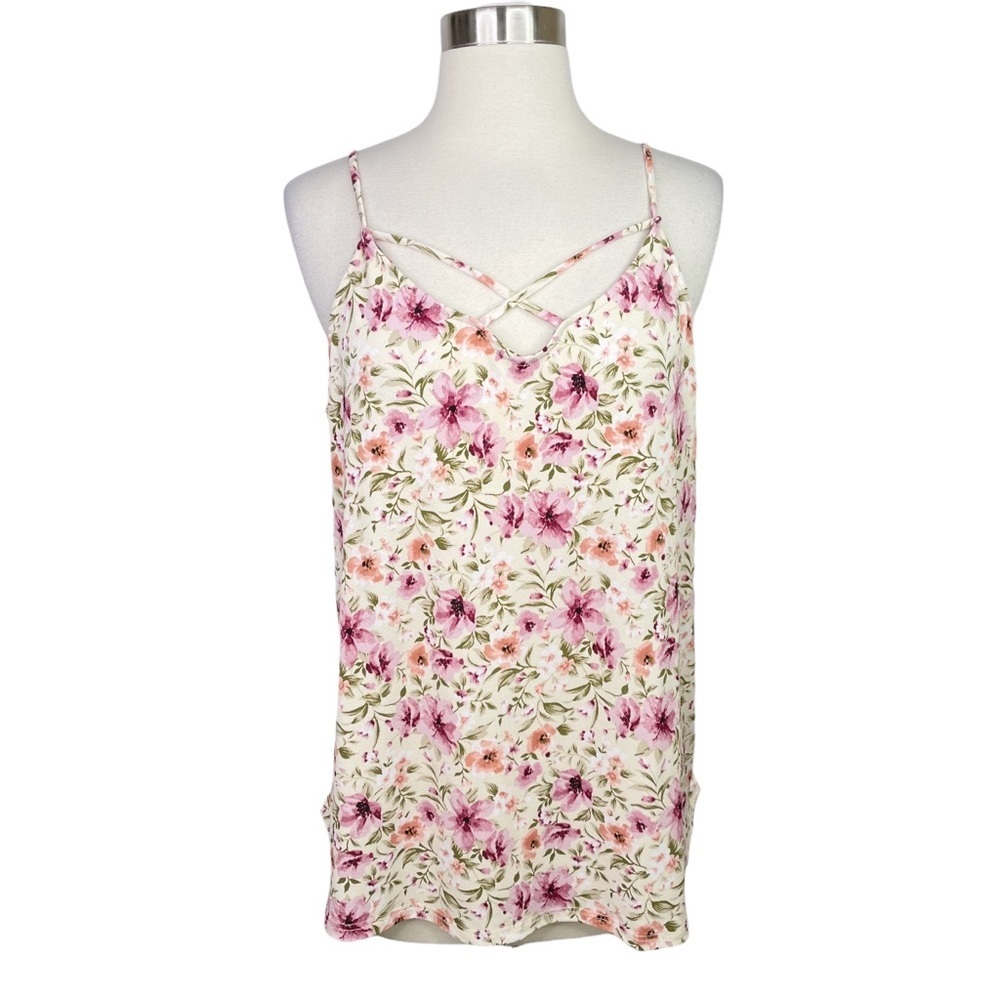 Stitch Fix l Kaileigh Emmeline Lattice Detail Knit Tank, XL